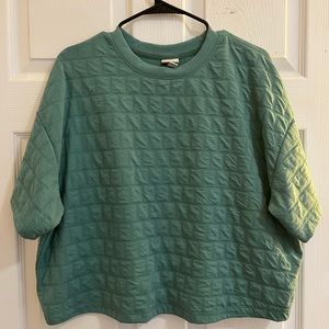 A New Day Teal Crop Top Size Large